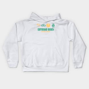 Coronado Beach - San Diego, California - Best Beach in the World Kids Hoodie